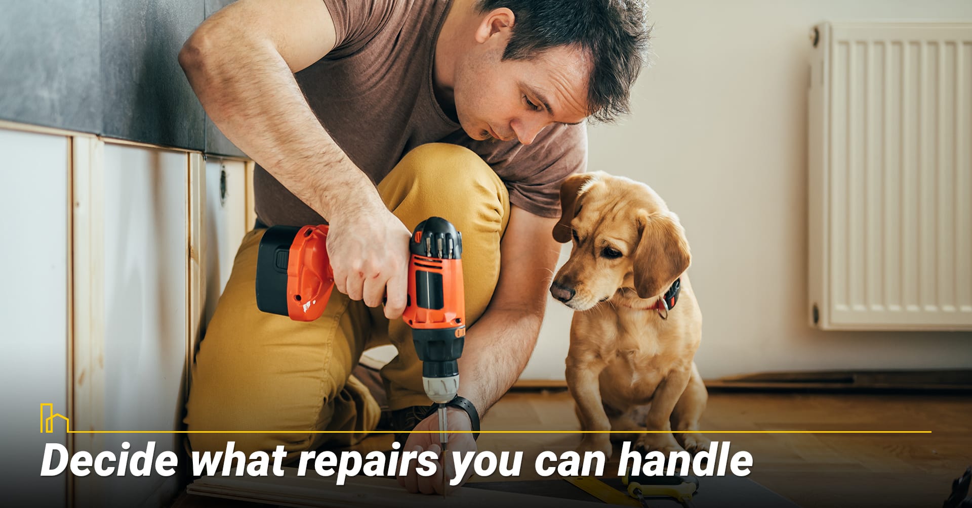 Decide what repairs you can handle. Decide what repairs you can handle.