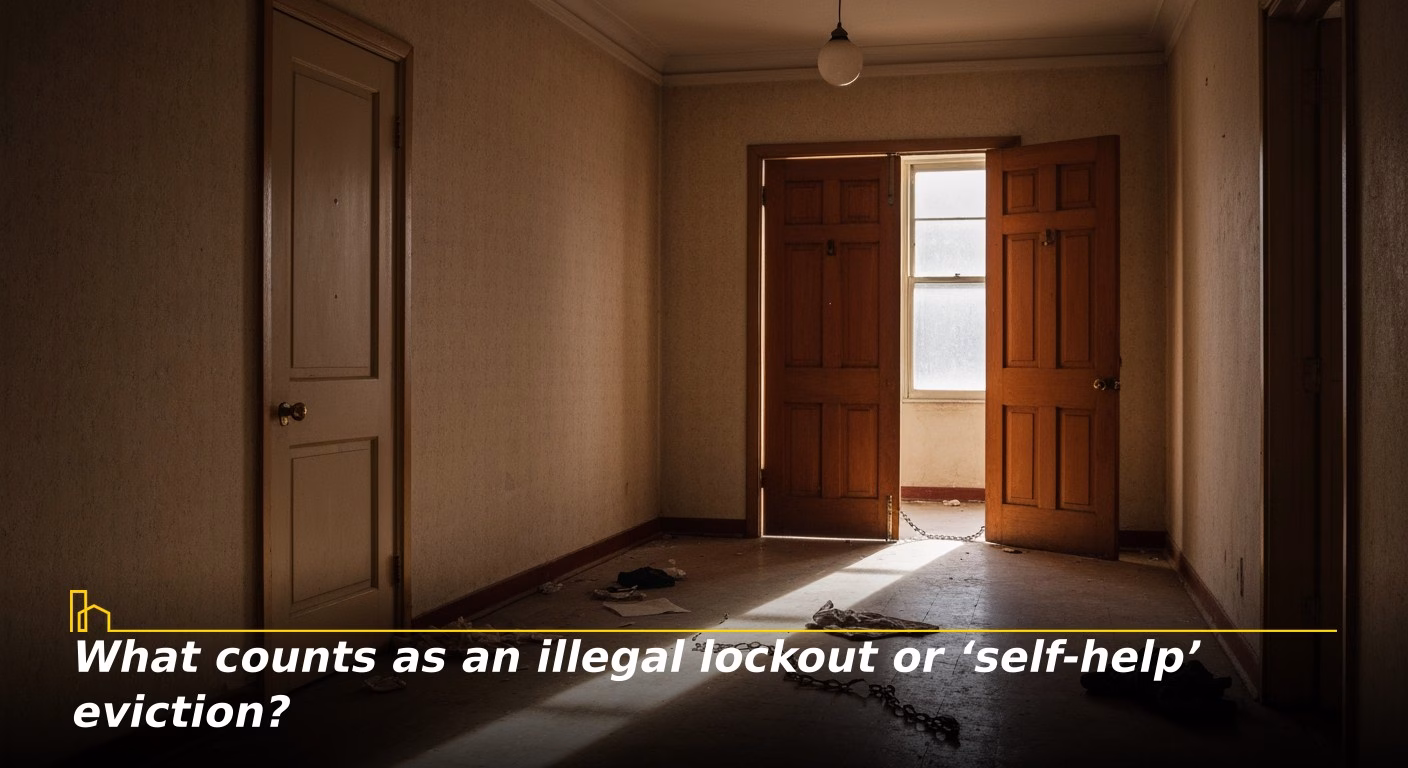 What counts as an illegal lockout or ‘self-help’ eviction?