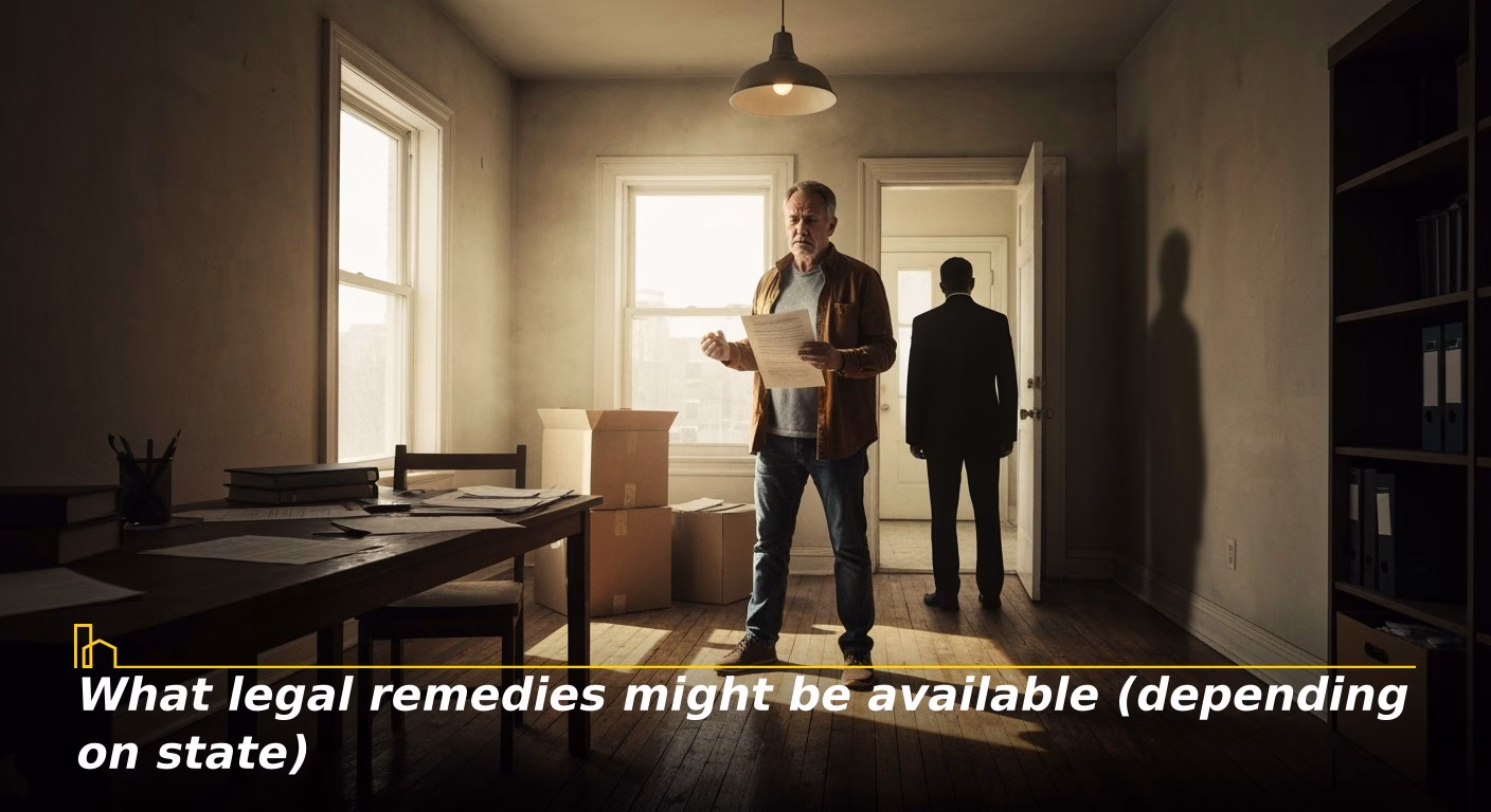 What legal remedies might be available (depending on state)